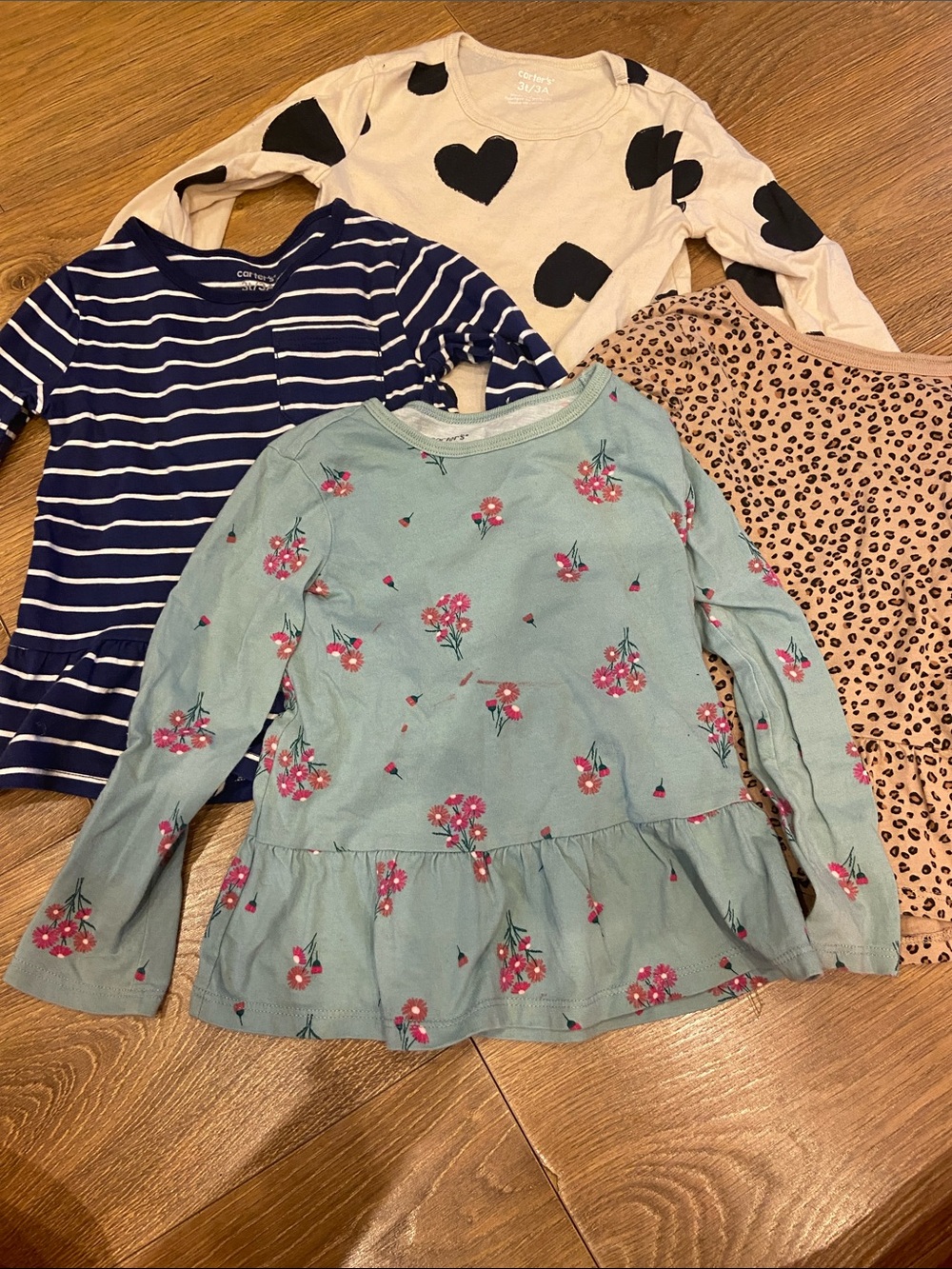 Carter's 3T peplum tops bundle